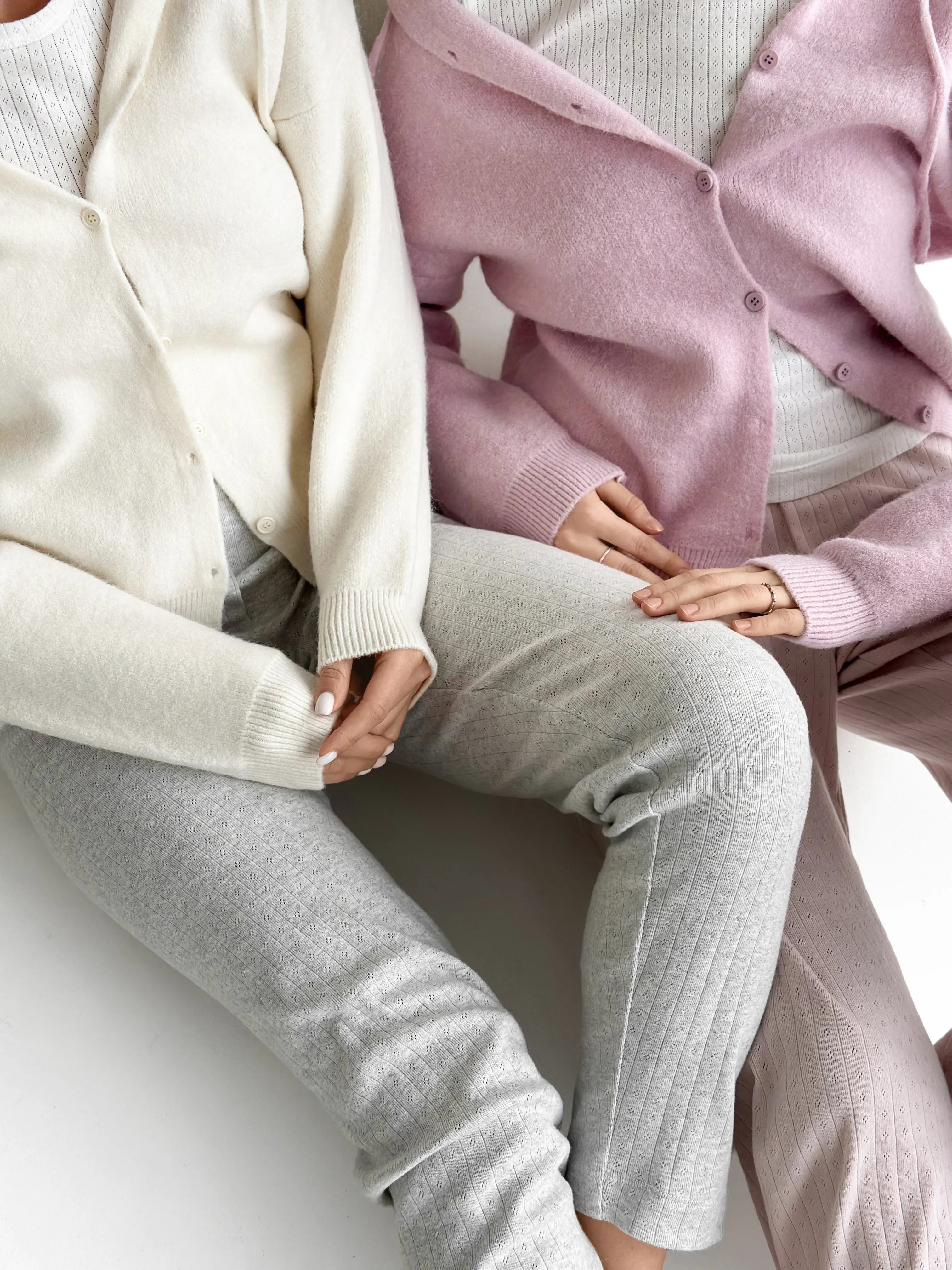 Kardigan na guziki z kapturem, różowy