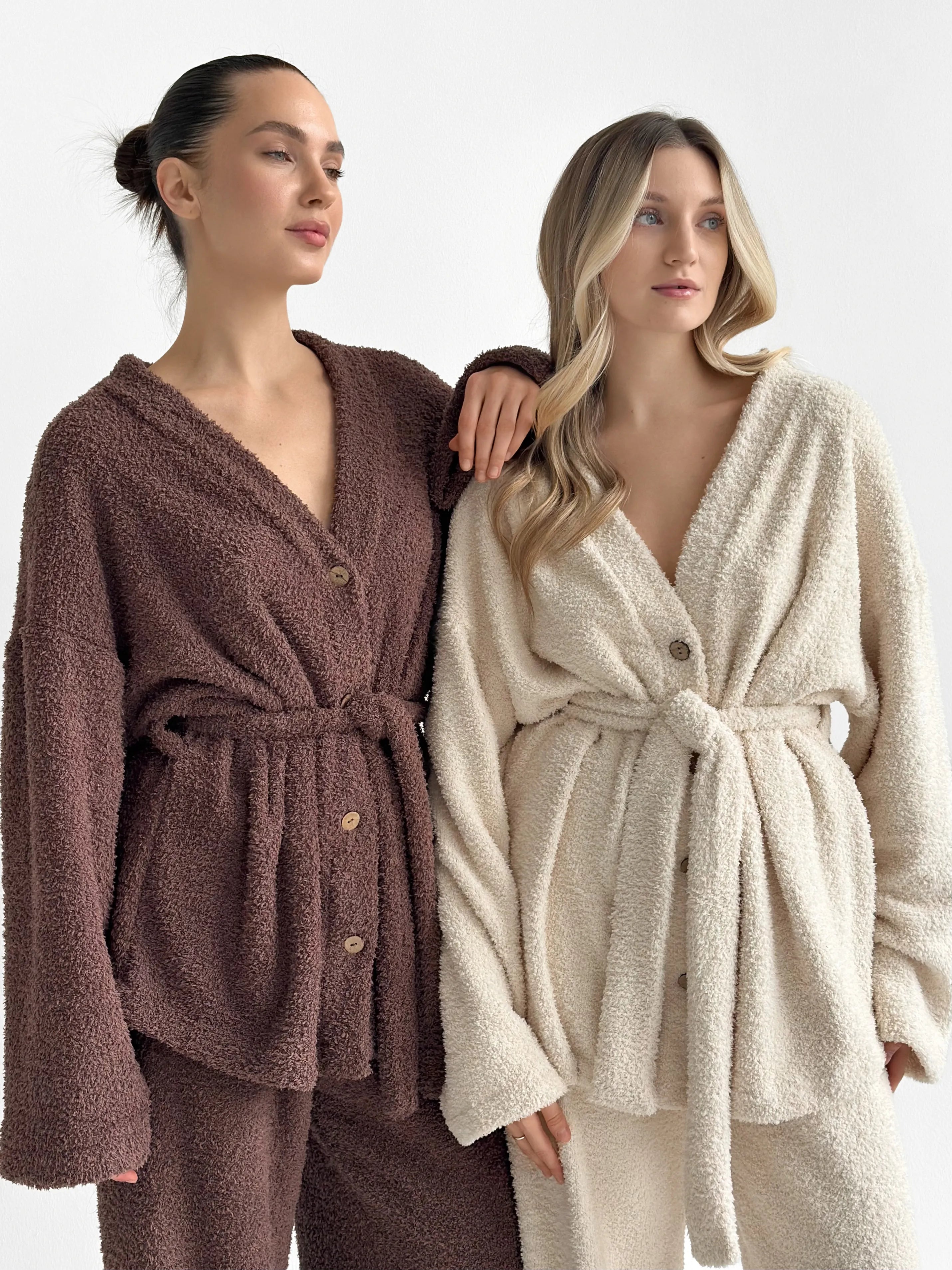 Spodnie Soft frotte, mleczne