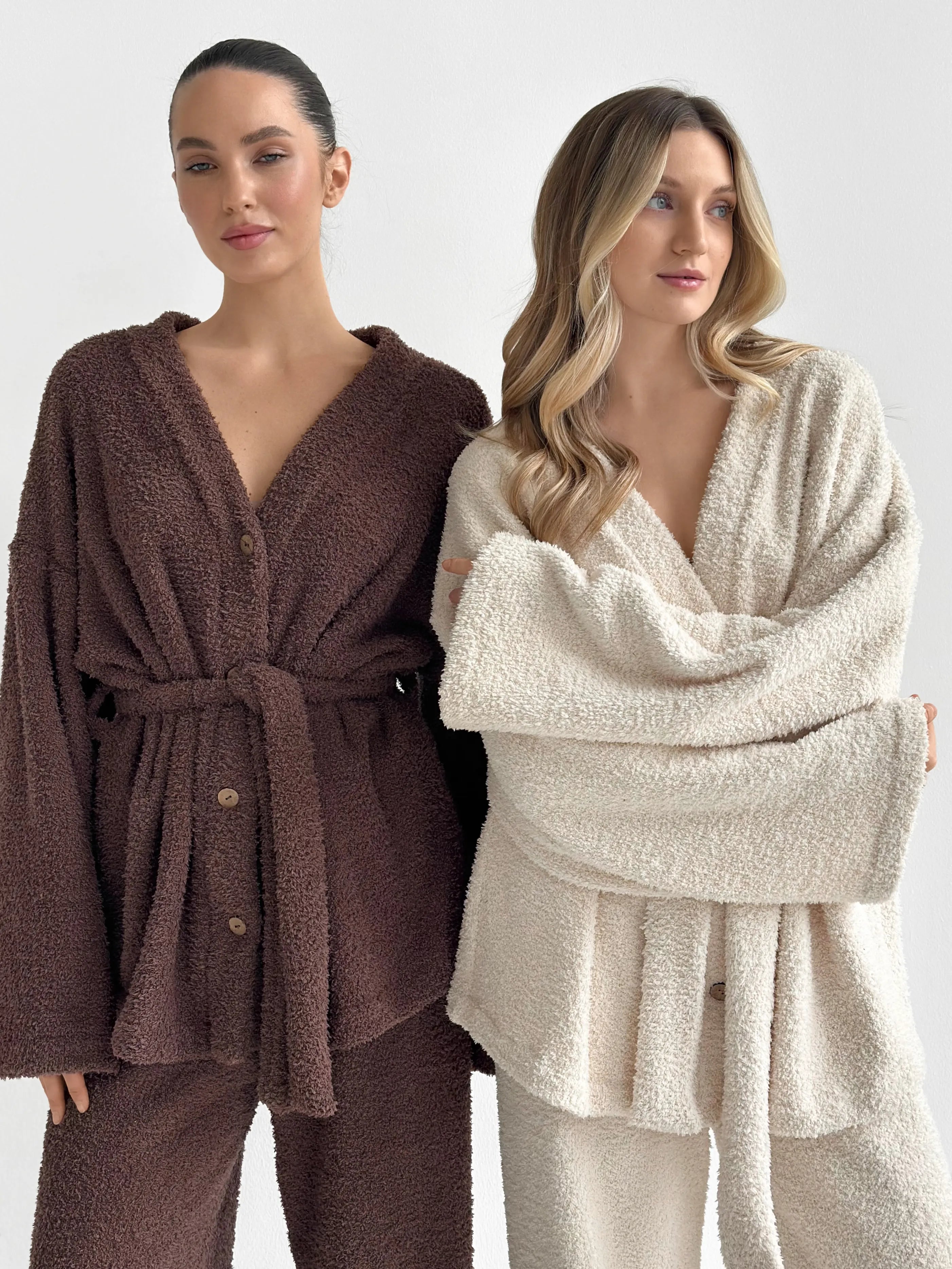Spodnie Soft frotte, mleczne