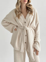 Kardigan Soft frotte, mleczny