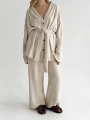 Kardigan Soft frotte, mleczny