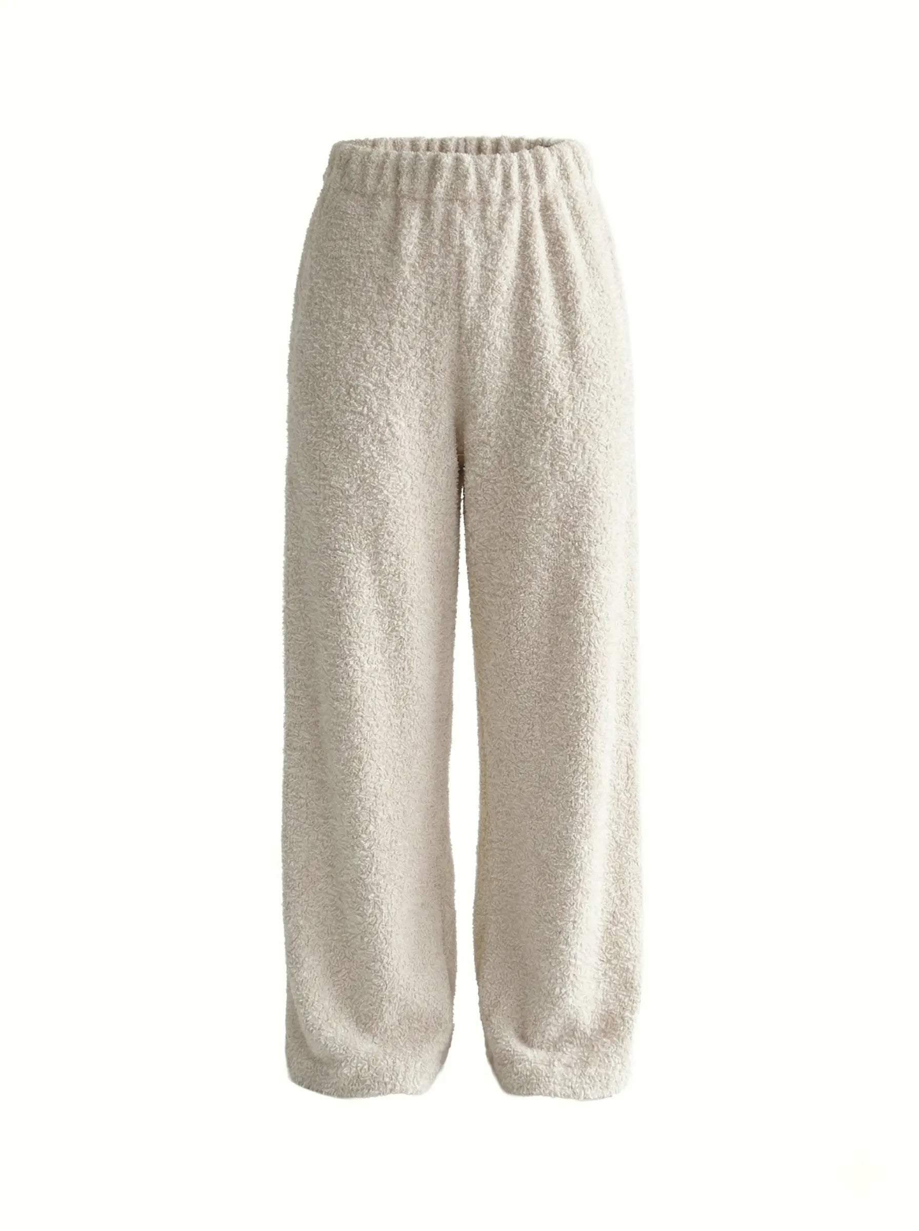 Spodnie Soft frotte, mleczne