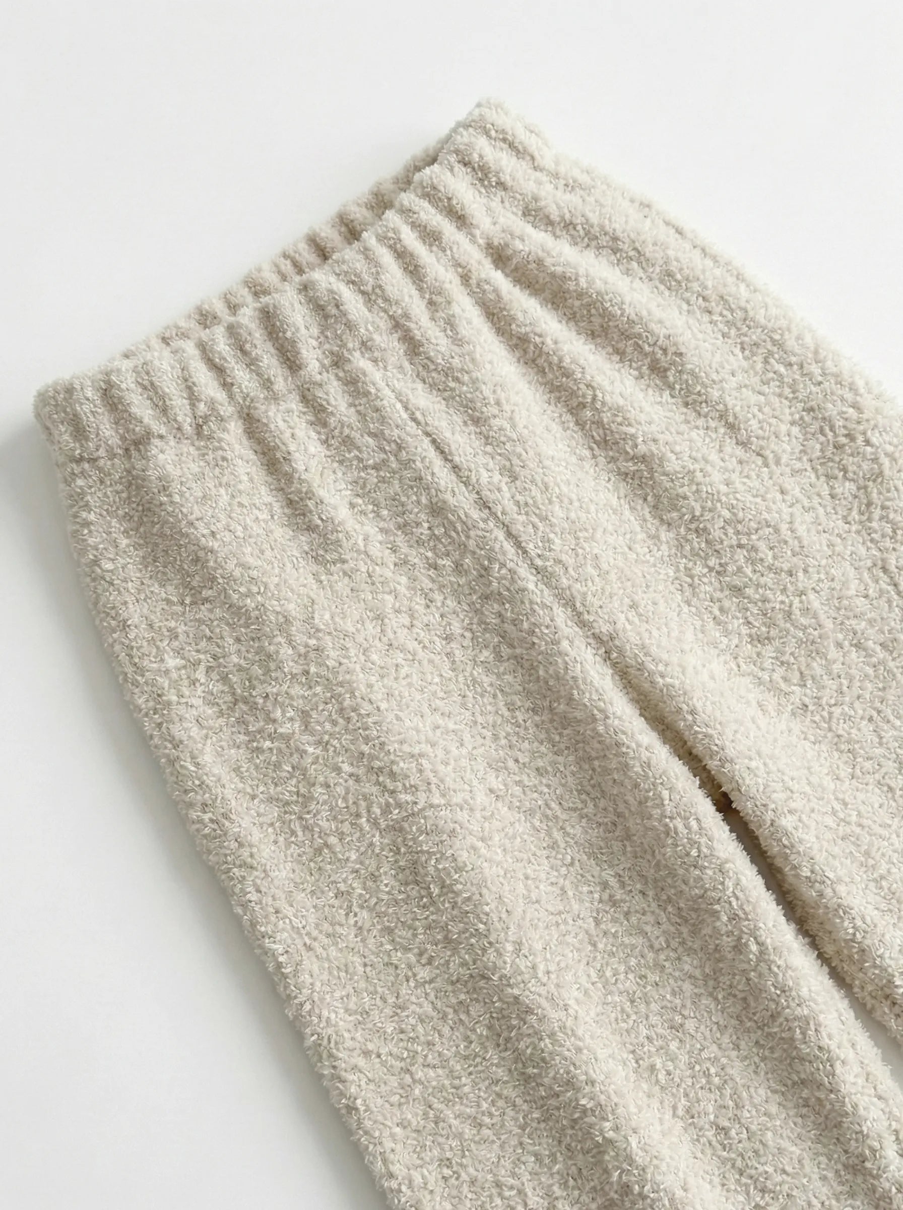 Spodnie Soft frotte, mleczne