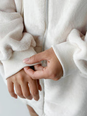 Bluza TEDDY polar dwustronny, beżowa