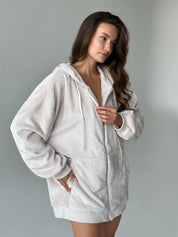 Bluza TEDDY polar dwustronny, beżowa