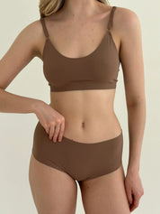 Majtki Brief bezszwowe, cappuccino