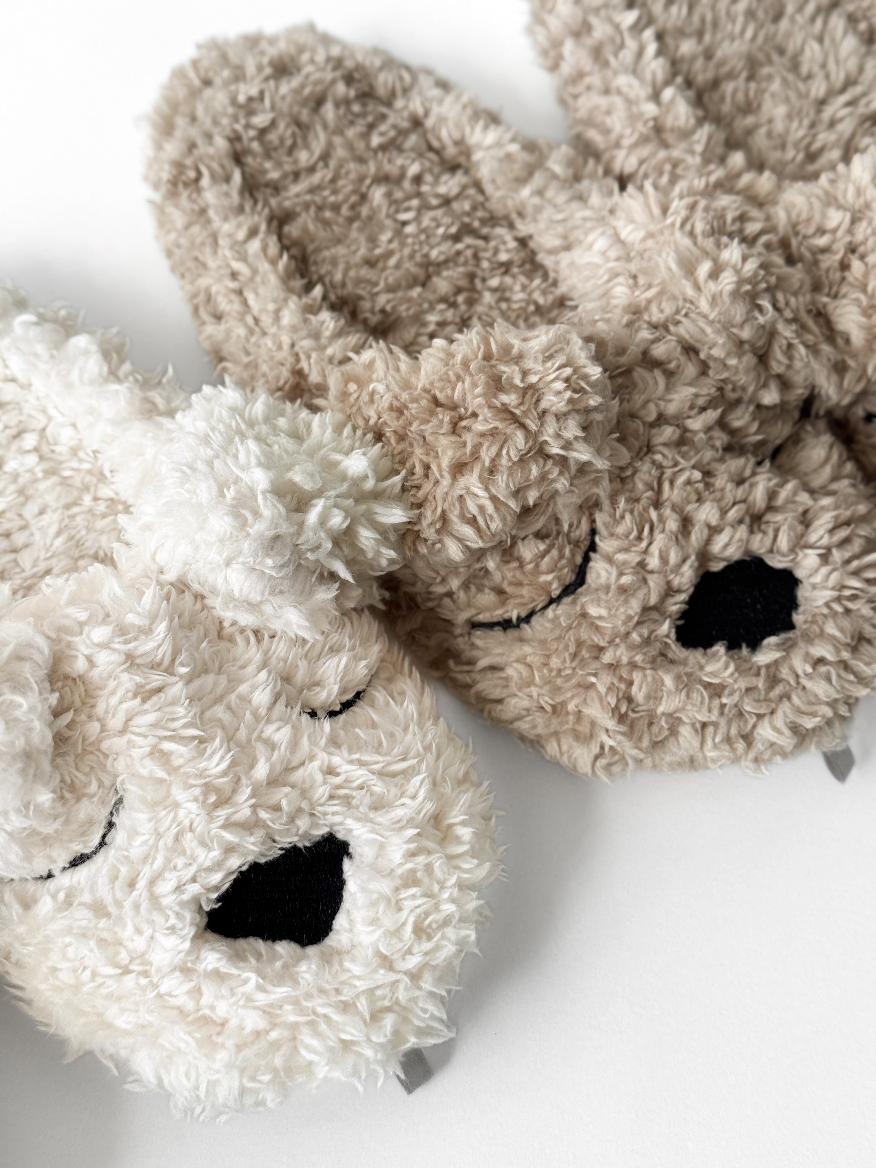 Kapcie dziecięce domowe HS-LUX, półbaleriny ANIMALS Bear, beżowe