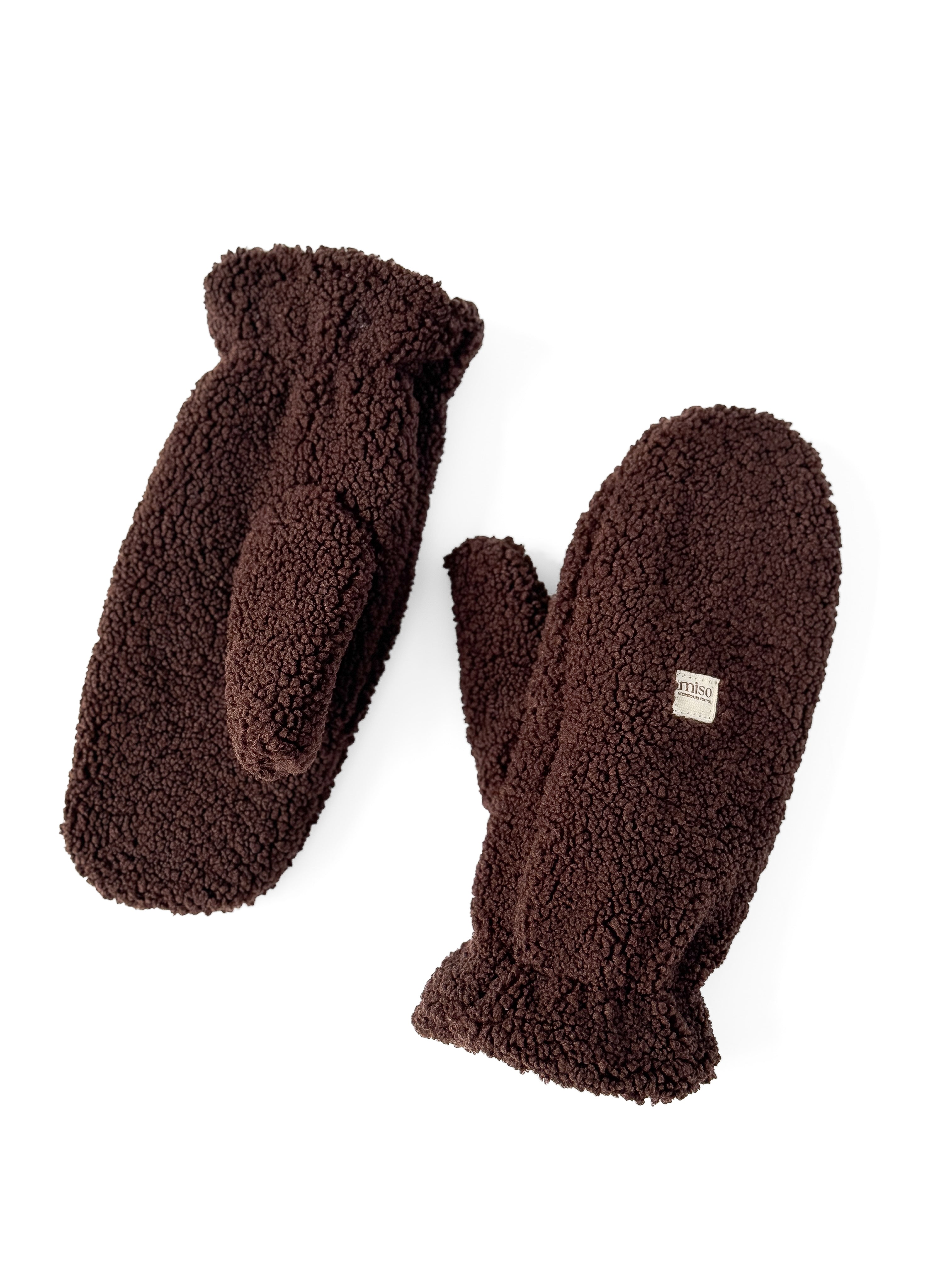 Rękawiczki TEDDY, czekoladowe