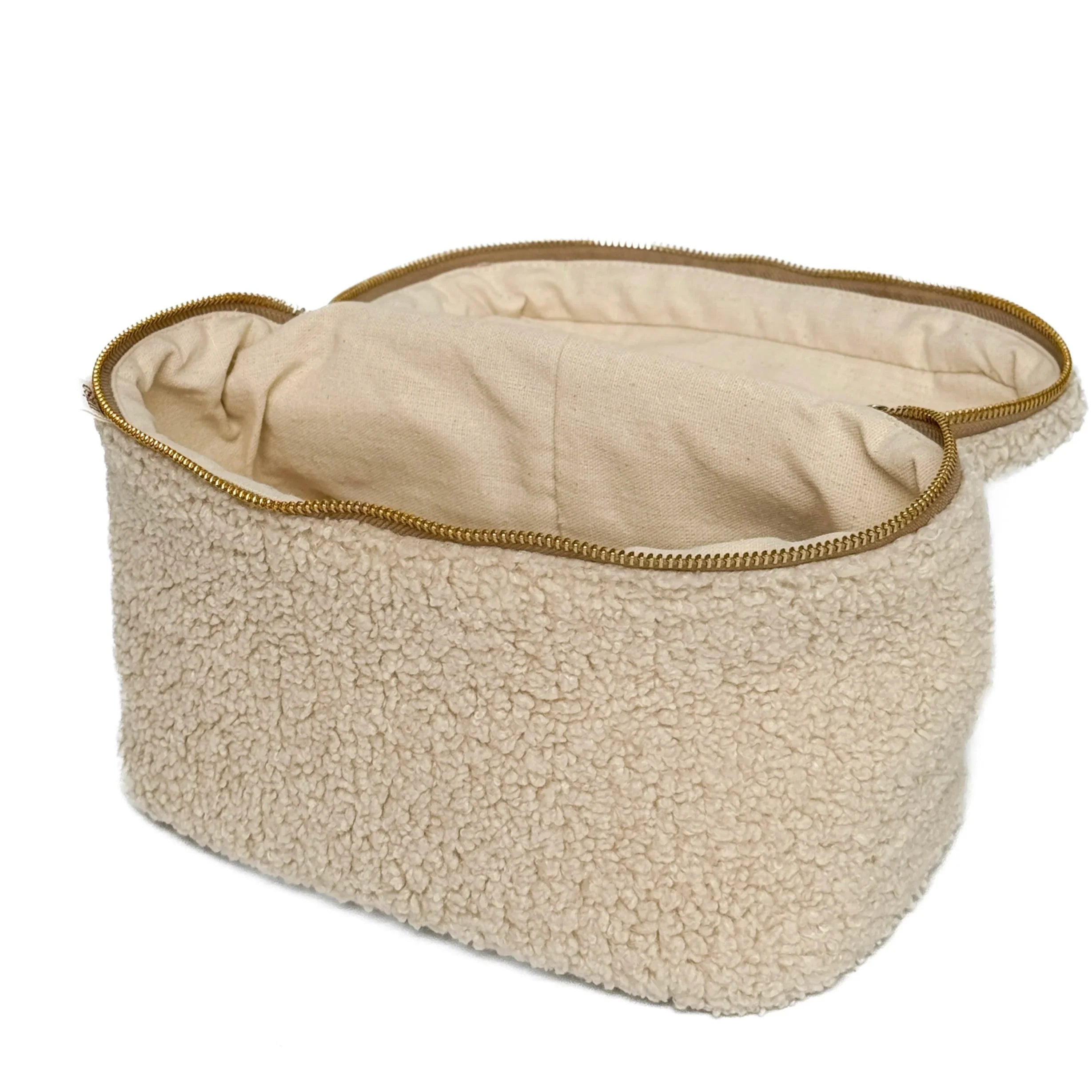 Kosmetyczka TEDDY, beżowa, średnia kuferek