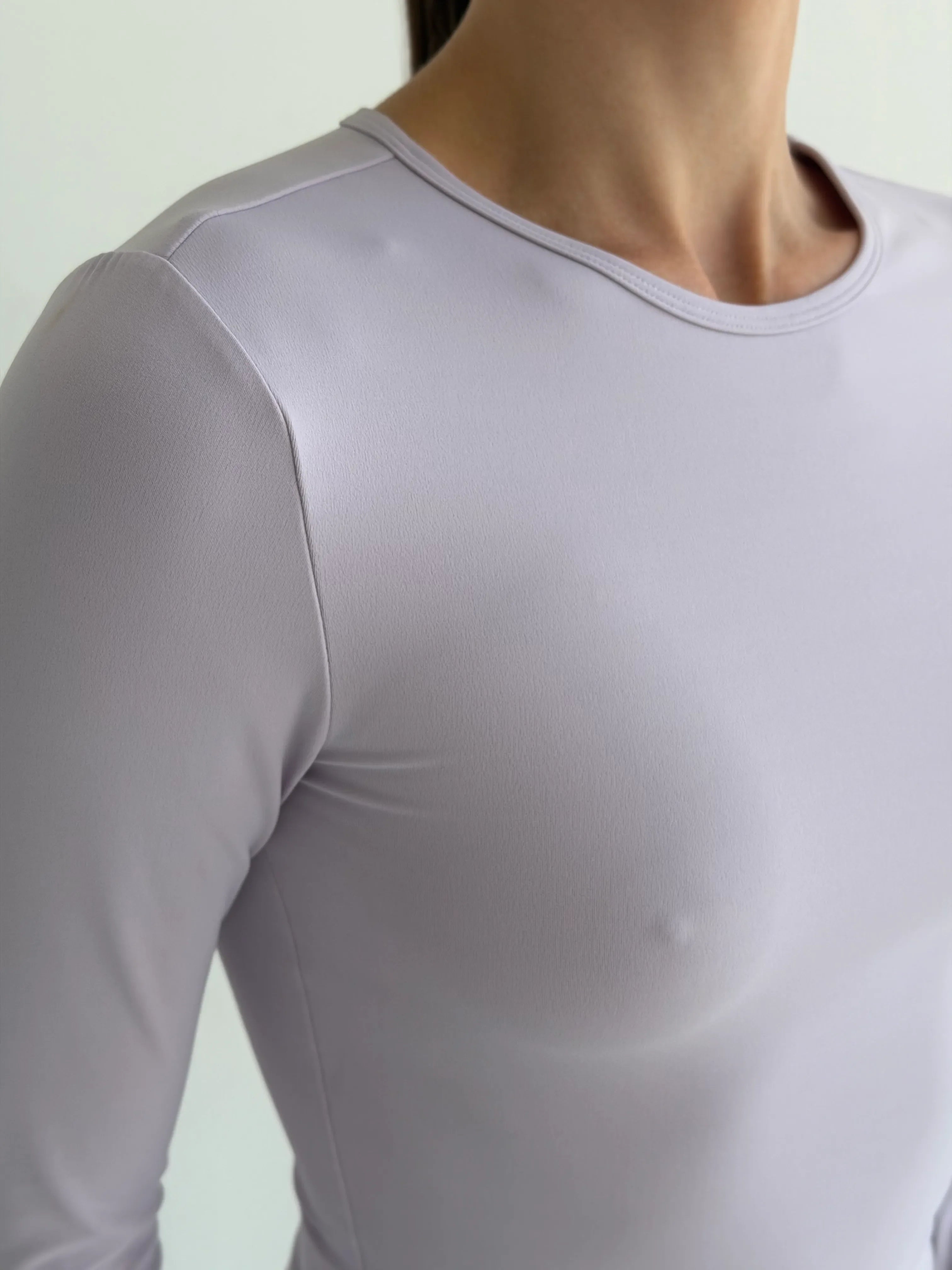 Longsleeve do jogi, lawendowy