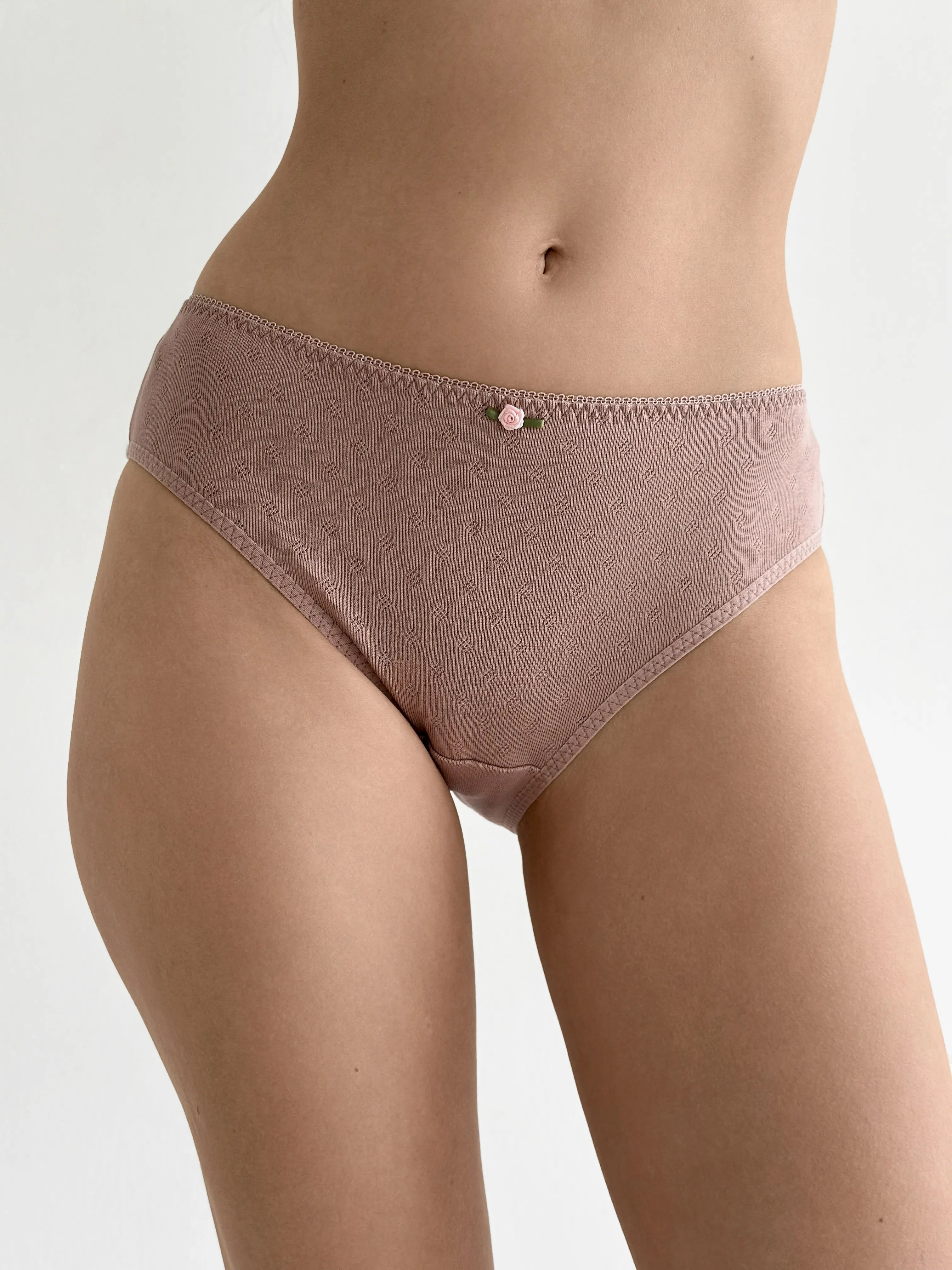 Majtki Slip prążkowane, norka