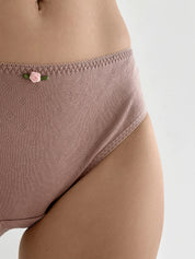 Majtki Slip prążkowane, norka