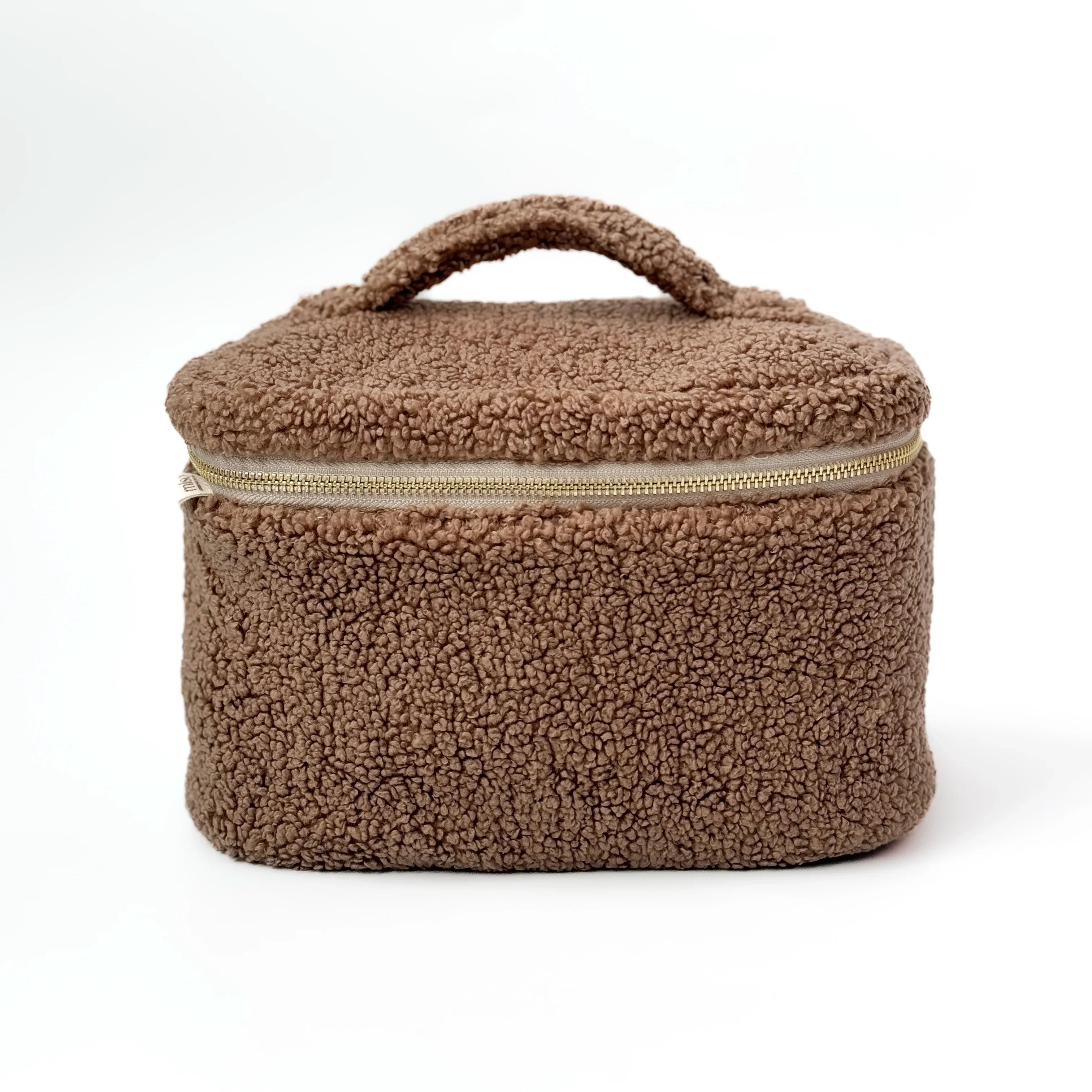 Kosmetyczka TEDDY, brązowa, średnia kuferek