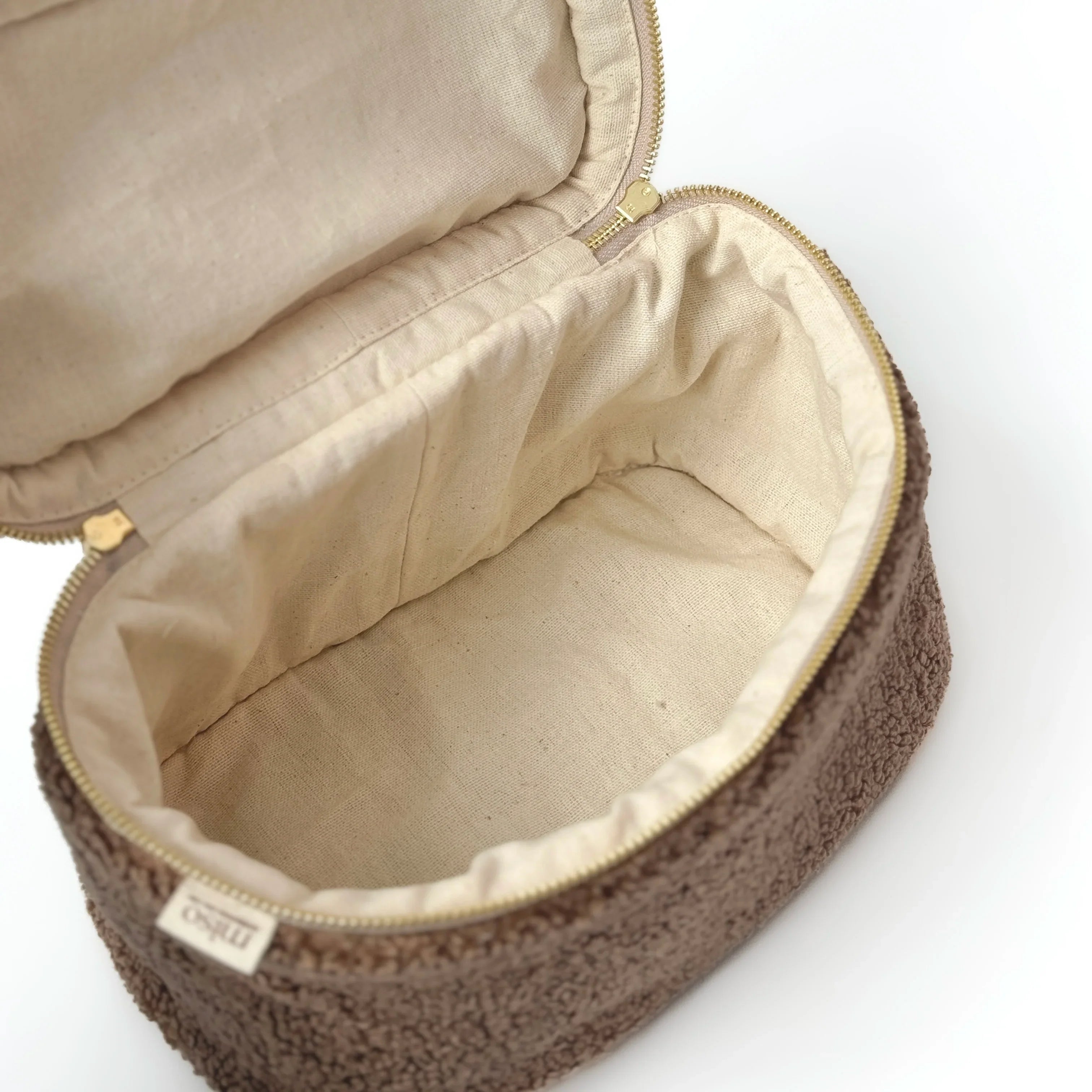 Kosmetyczka TEDDY, brązowa, średnia kuferek