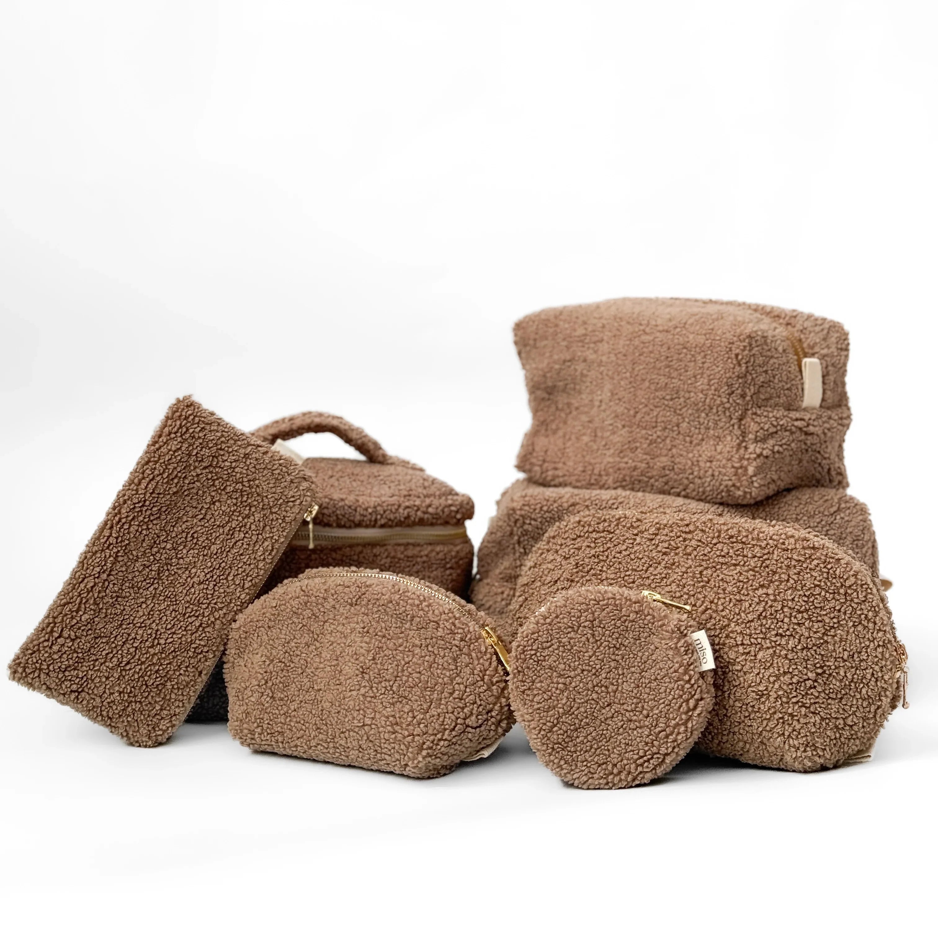 Kosmetyczka TEDDY, brązowa, średnia kuferek