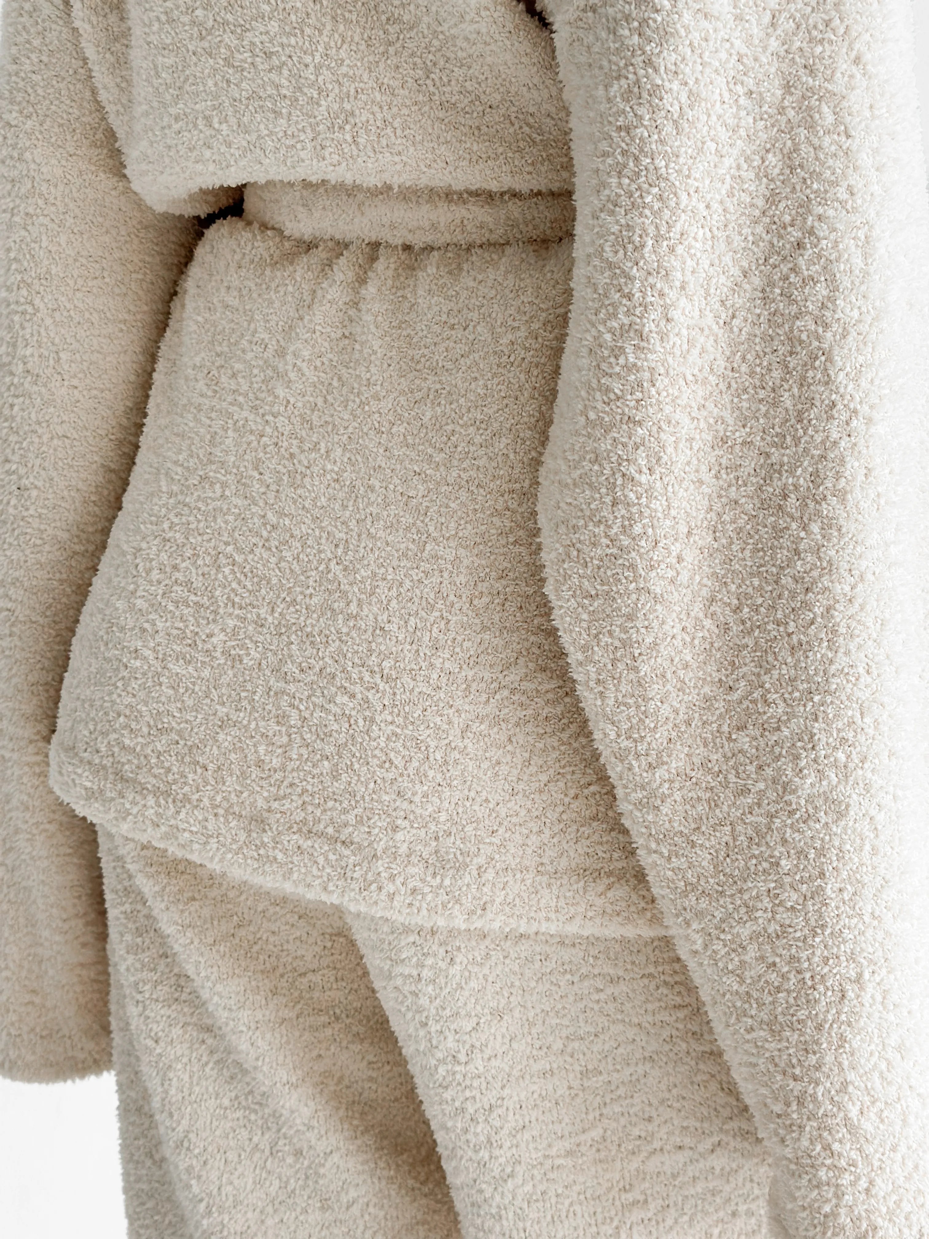 Spodnie Soft frotte, mleczne