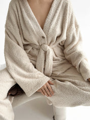 Kardigan Soft frotte, mleczny
