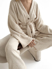 Kardigan Soft frotte, mleczny