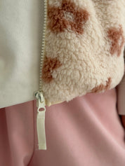 Kamizelka TEDDY brązowy kwiat