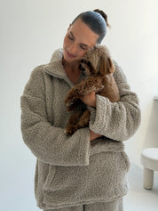Komplet TEDDY CHMURKA anorak i spodnie, popielaty