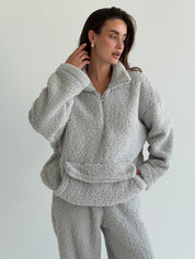 Komplet TEDDY CHMURKA anorak i spodnie, szary