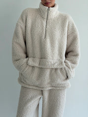 Komplet TEDDY CHMURKA anorak i spodnie, mleczny