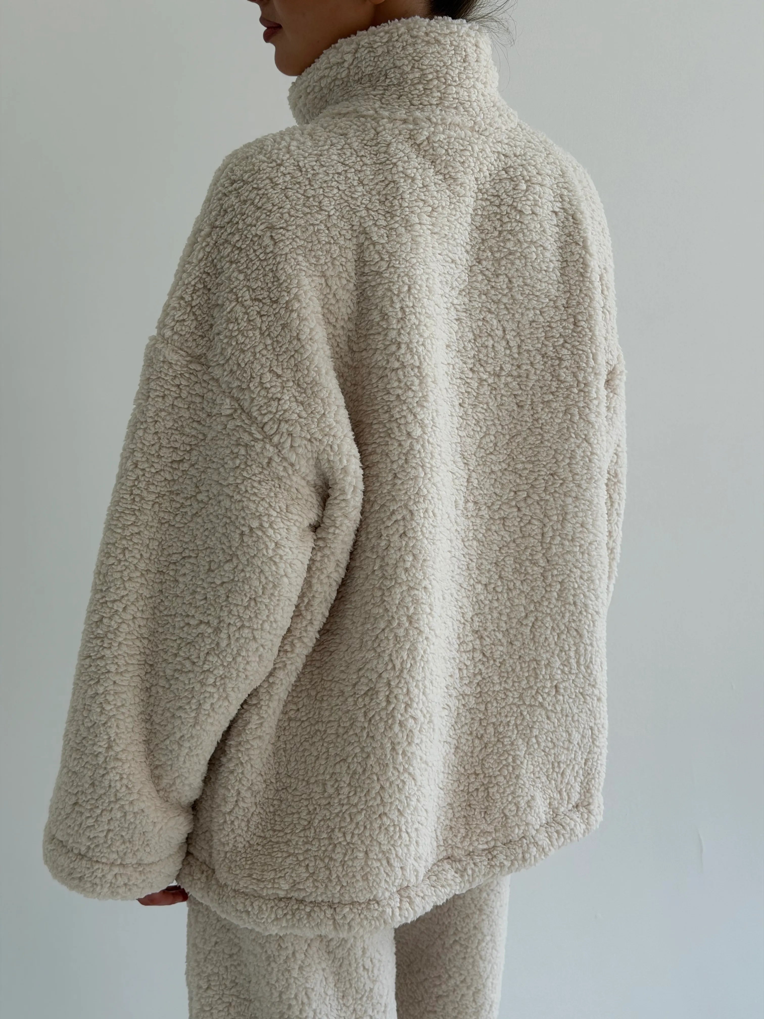 Komplet TEDDY CHMURKA anorak i spodnie, mleczny