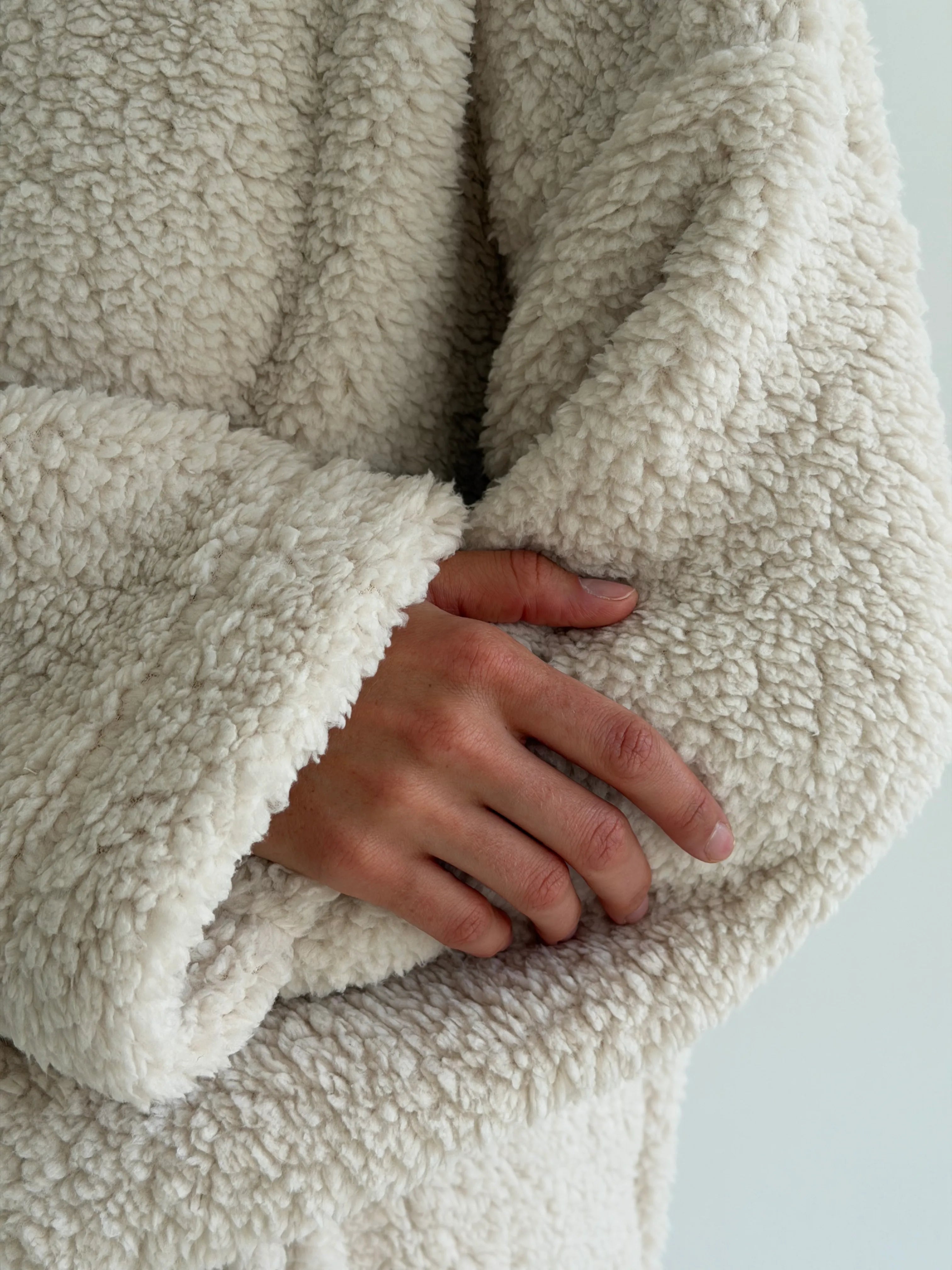 Komplet TEDDY CHMURKA anorak i spodnie, mleczny