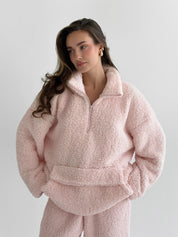 Komplet TEDDY CHMURKA anorak i spodnie, różowy