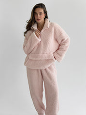 Komplet TEDDY CHMURKA anorak i spodnie, różowy