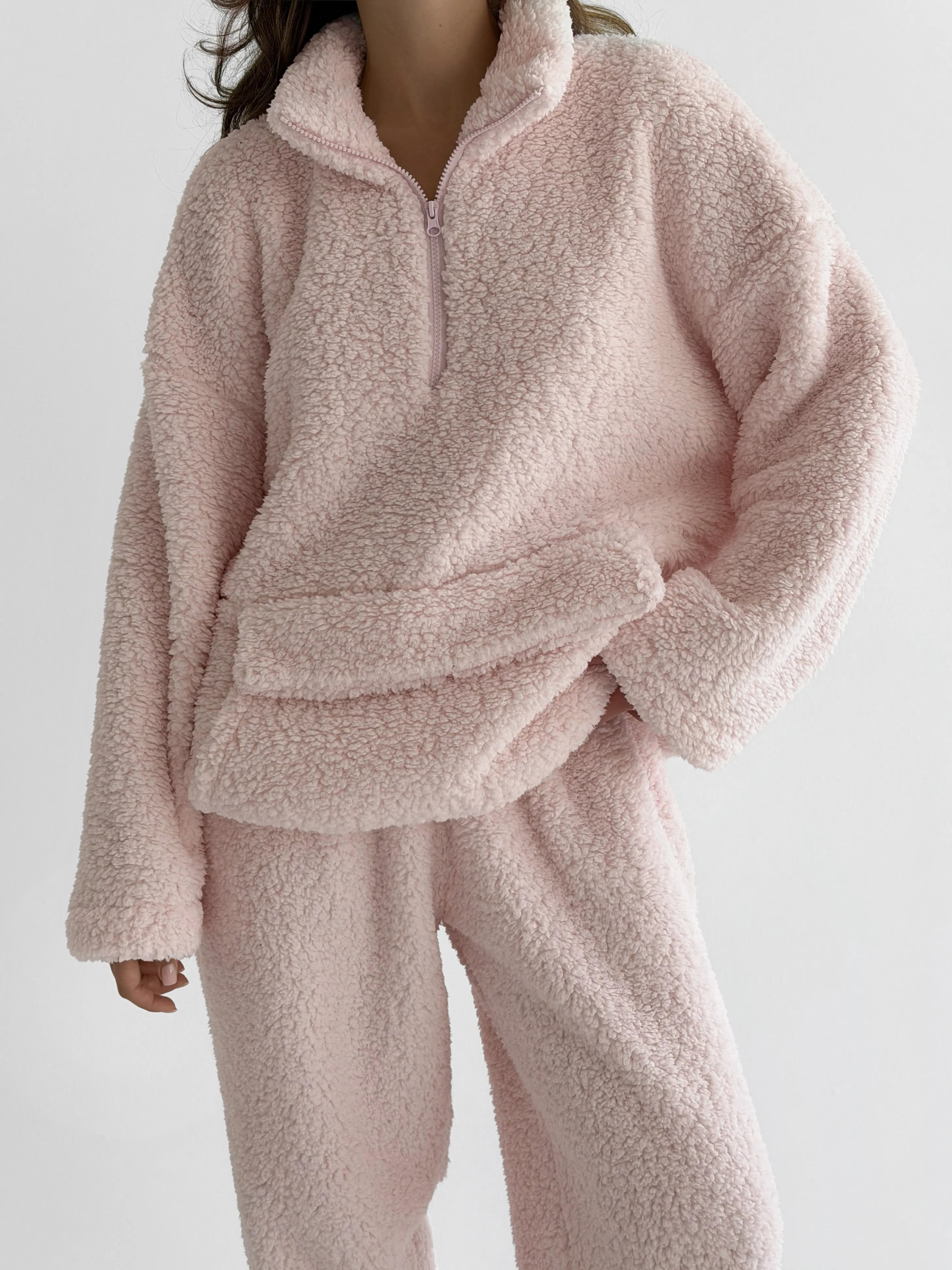Komplet TEDDY CHMURKA anorak i spodnie, różowy