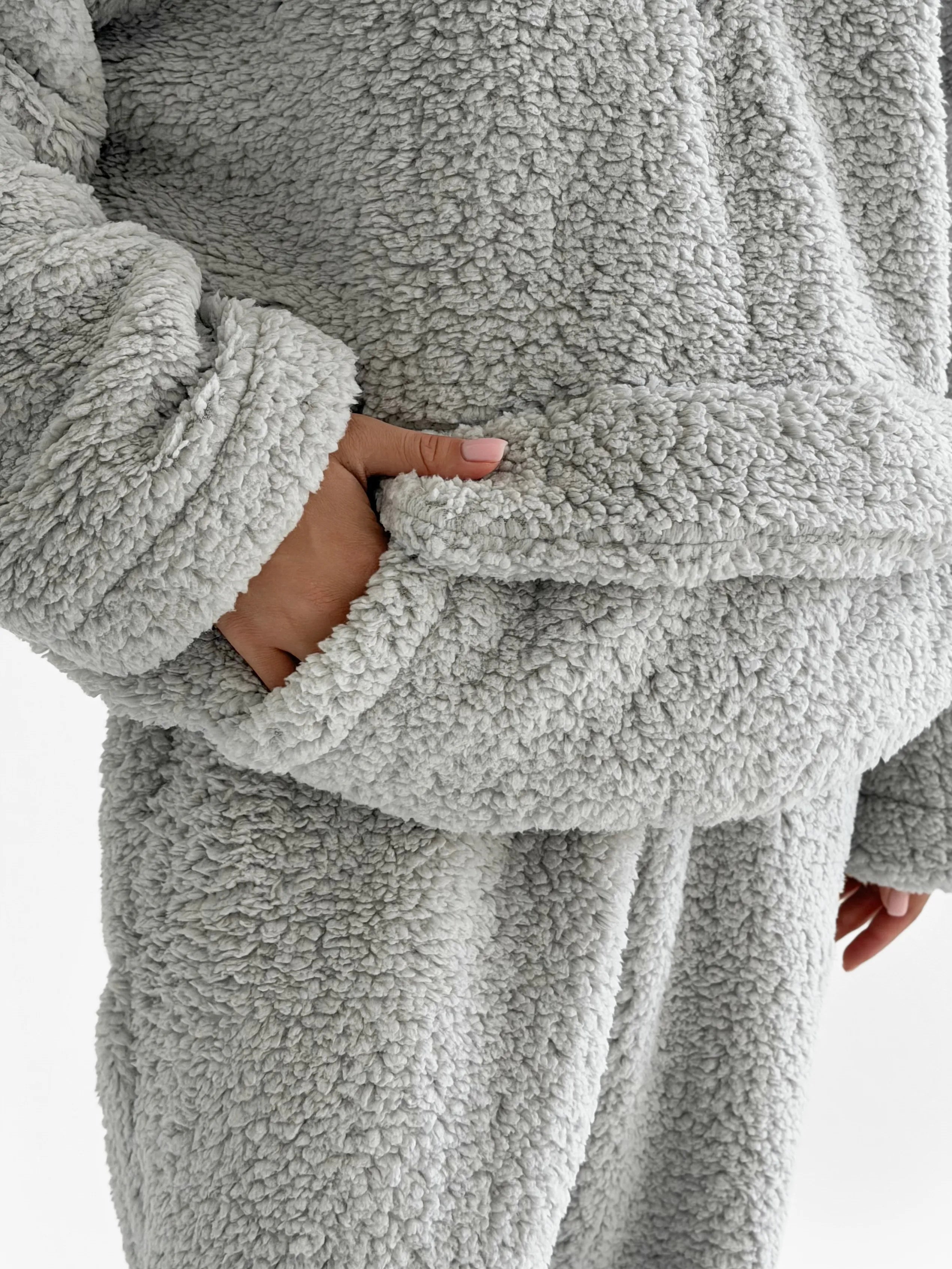Komplet TEDDY CHMURKA anorak i spodnie, szary
