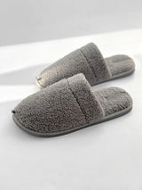 Kapcie męskie domowe TEDDY, szare, bez uszu