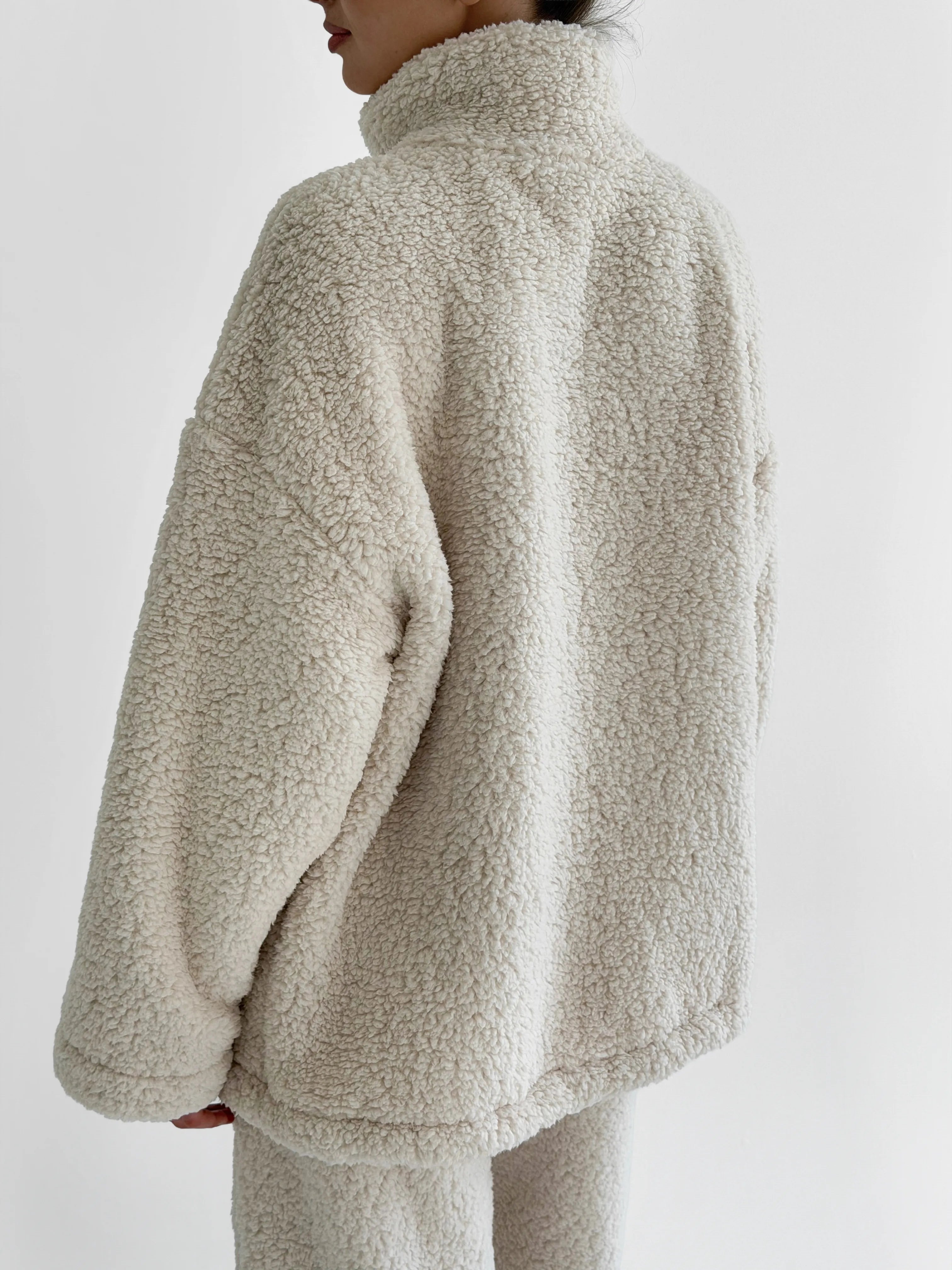 Komplet TEDDY CHMURKA anorak i spodnie, mleczny
