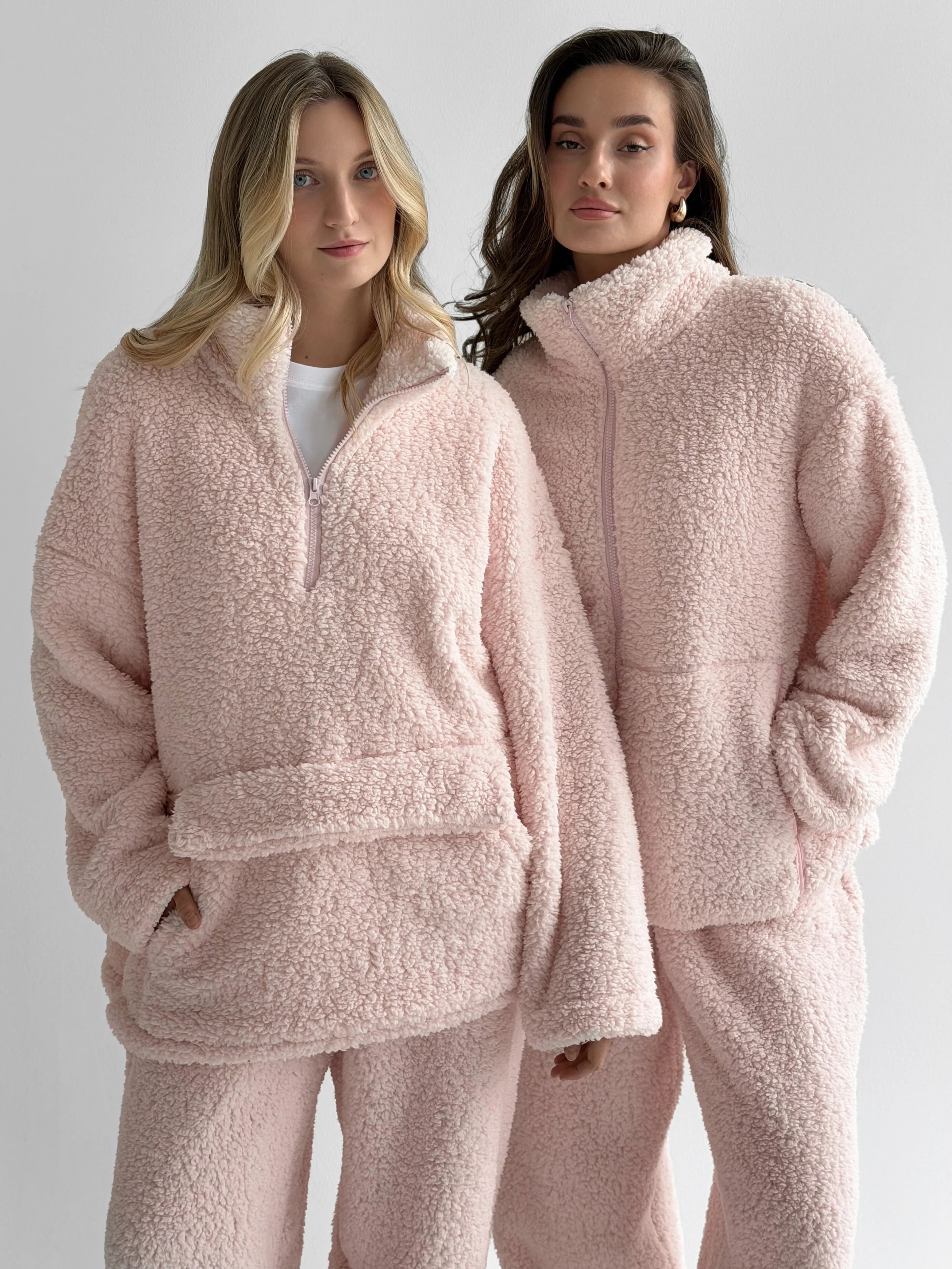 Komplet TEDDY CHMURKA anorak i spodnie, różowy