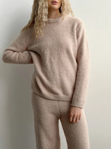 Bluza Soft dziana, beżowa