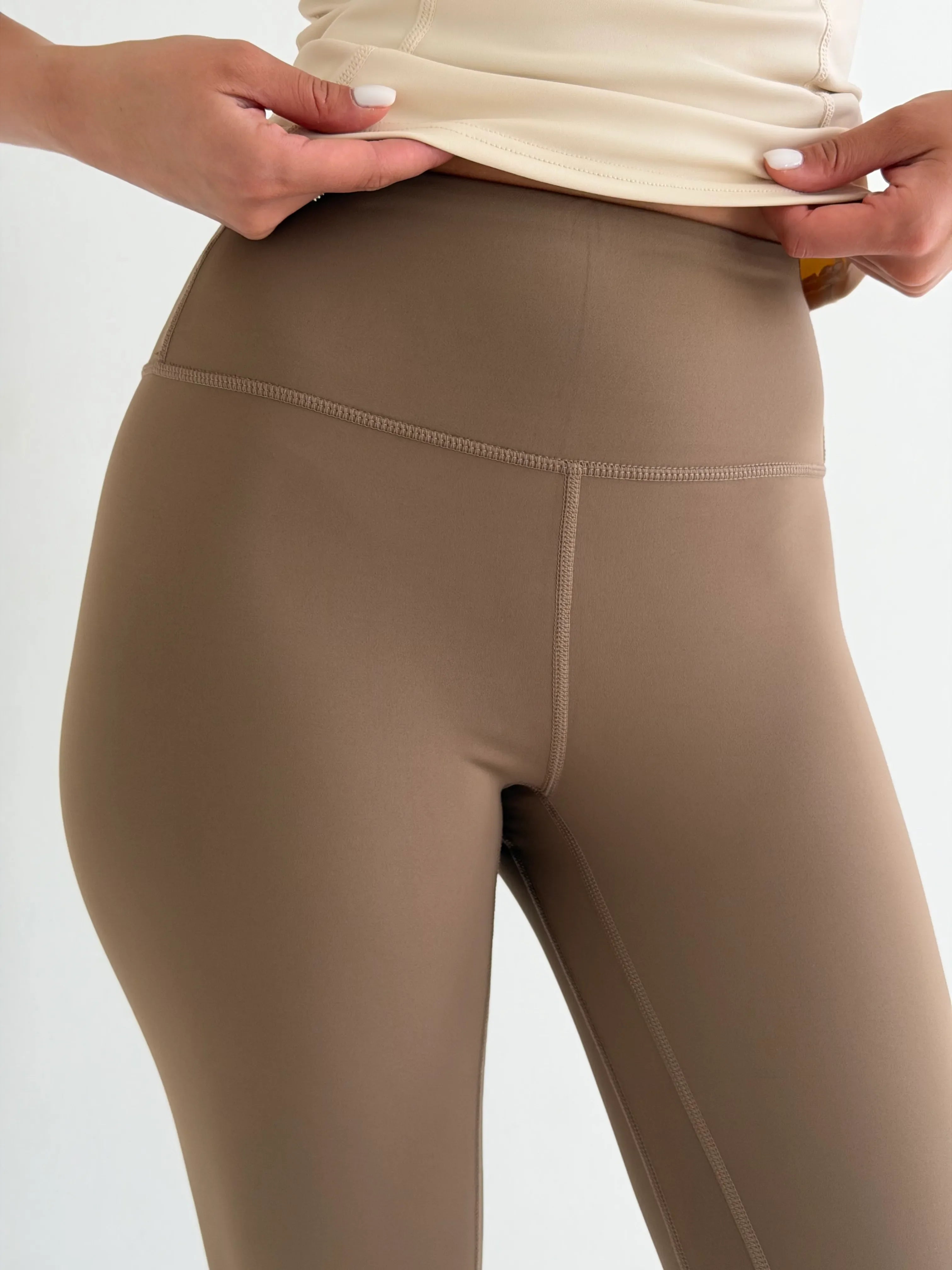 Legginsy do jogi, cappuccino