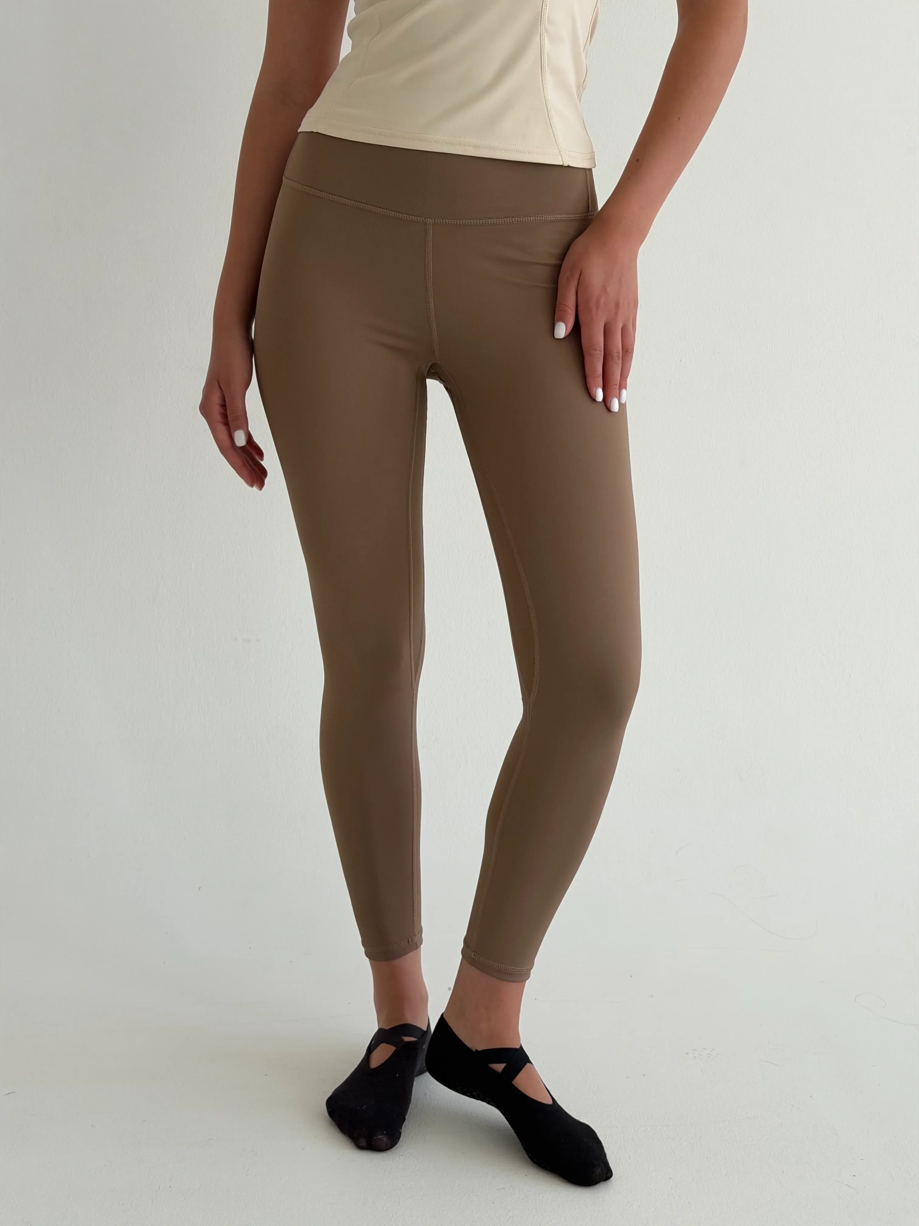 Legginsy do jogi, cappuccino