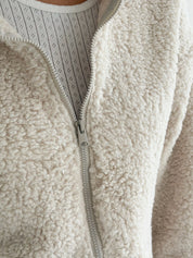 Komplet TEDDY CHMURKA bluza na zamek i spodnie, mleczny