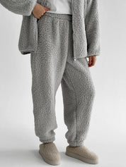 Komplet TEDDY CHMURKA bluza na zamek i spodnie, szary