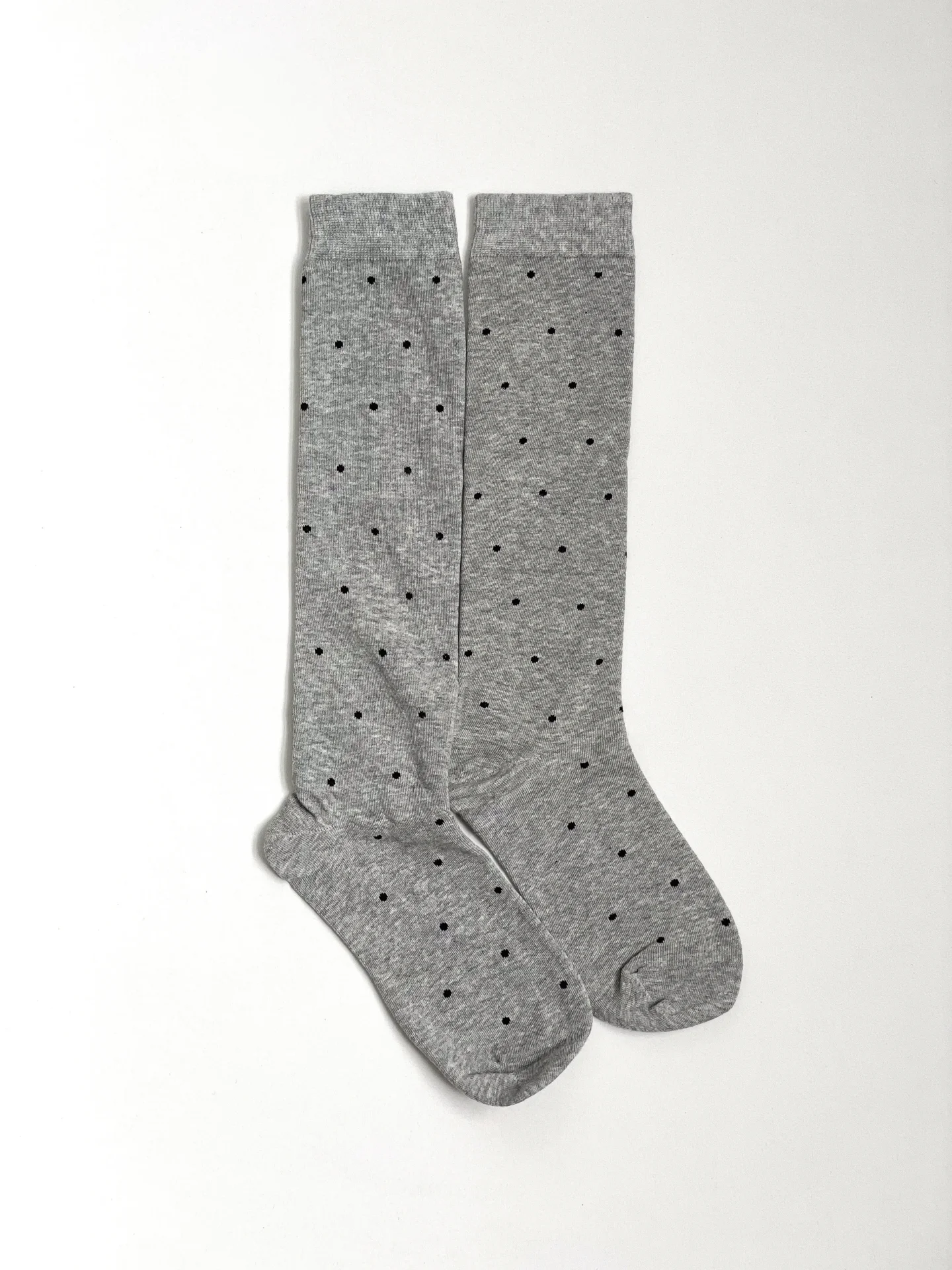 Golfy bawełniane, szare w czarne groszki