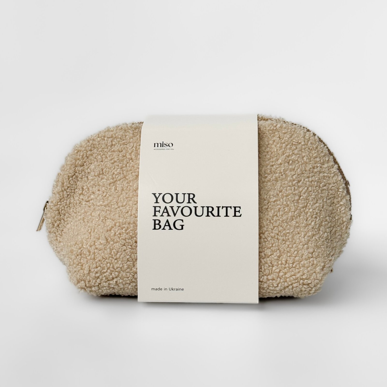 Kosmetyczka TEDDY średnia trójkątna, beżowa