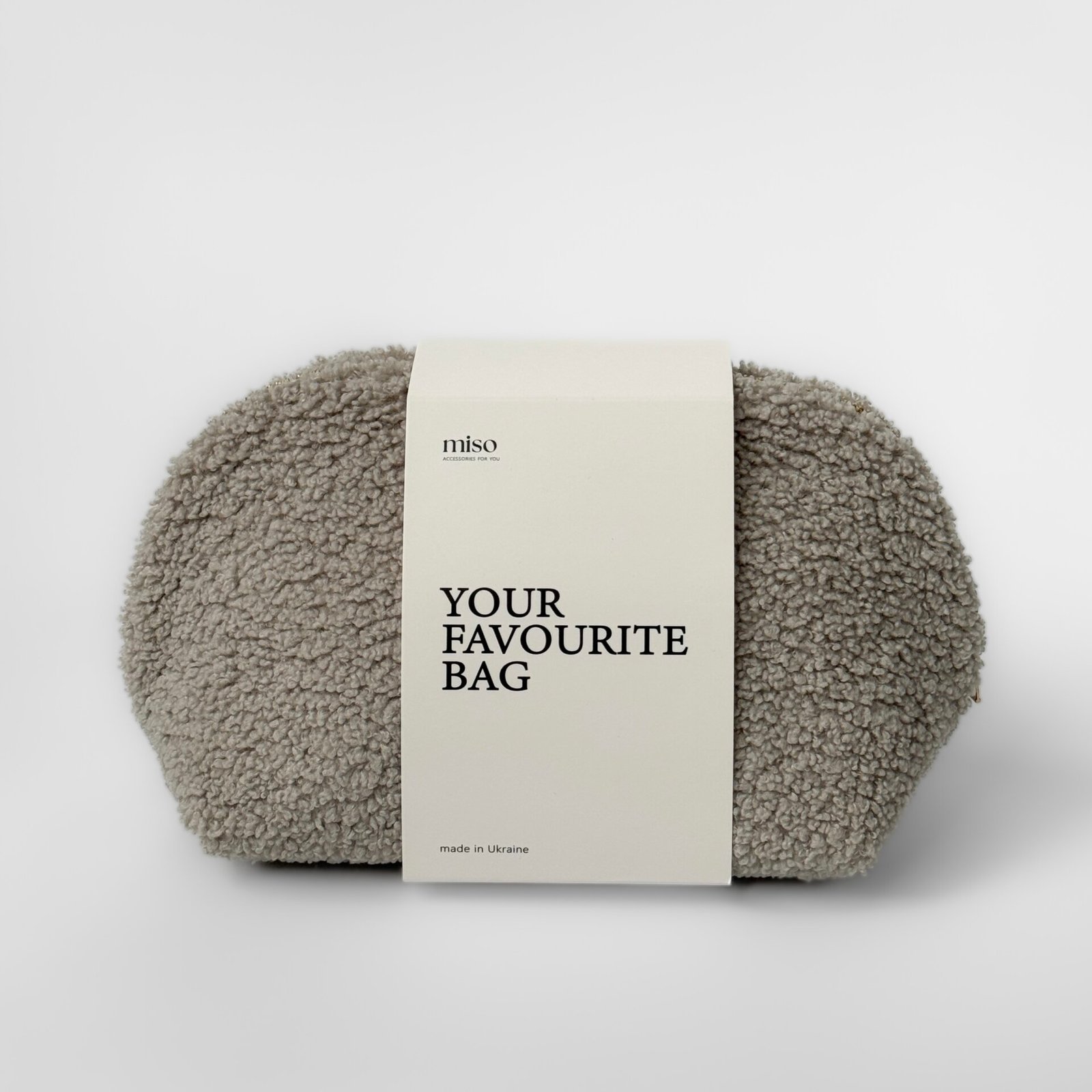 Kosmetyczka TEDDY średnia trójkątna, jasnoszara