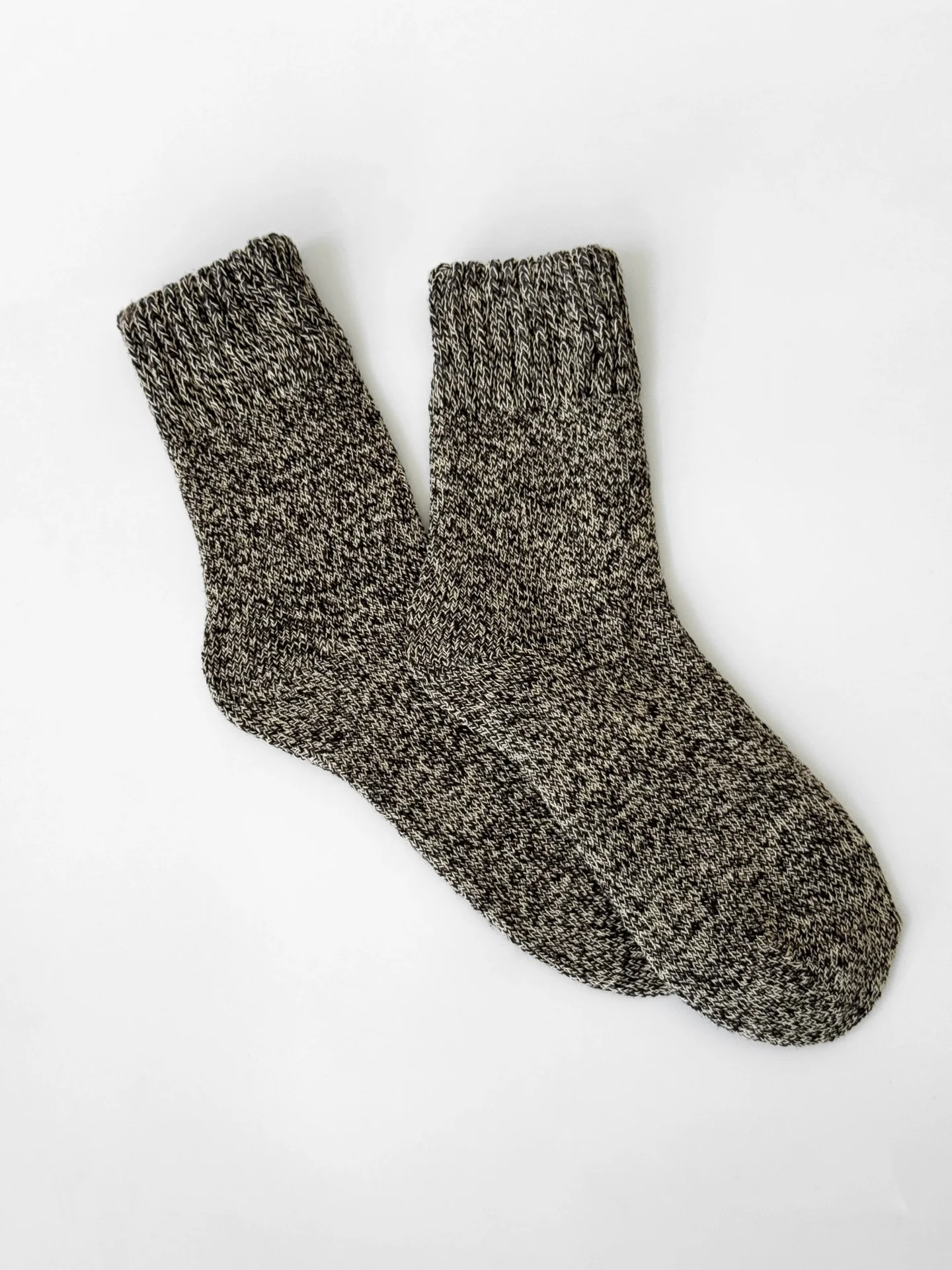 Skarpety Twins wełniane, brązowy melanż